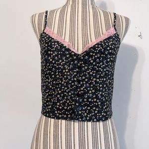 Elodie floral crop top nwot